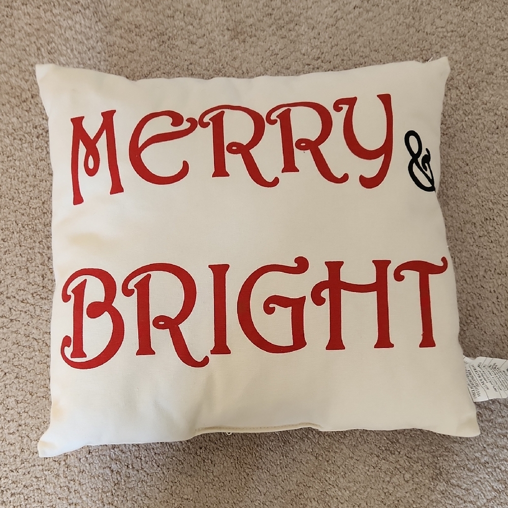 Merry & Bright Accent Pillow